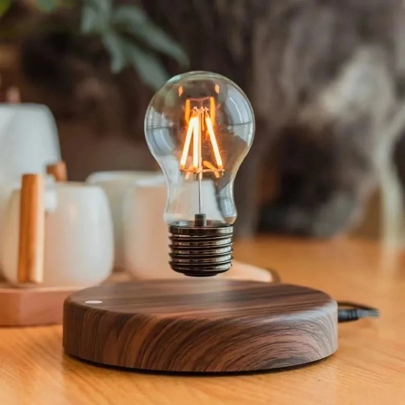 Magnetic Levitation Lamp - Floating LED Bulb Desk Light & Novelty Decor