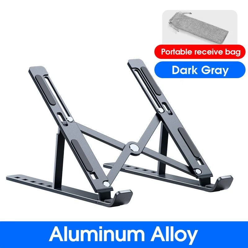 YYLMONE N8 Aluminum Ergonomic Laptop Stand - Portable & Adjustable