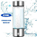 Hydrogen-Rich Water Generator Bottle - Portable Antioxidant Ionizer 420ml