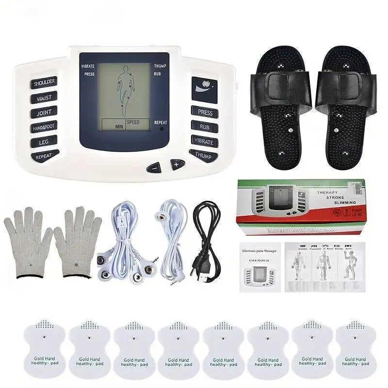 Full Body TENS EMS Muscle Stimulator with 16 Pads for Pain Relief & Recovery
