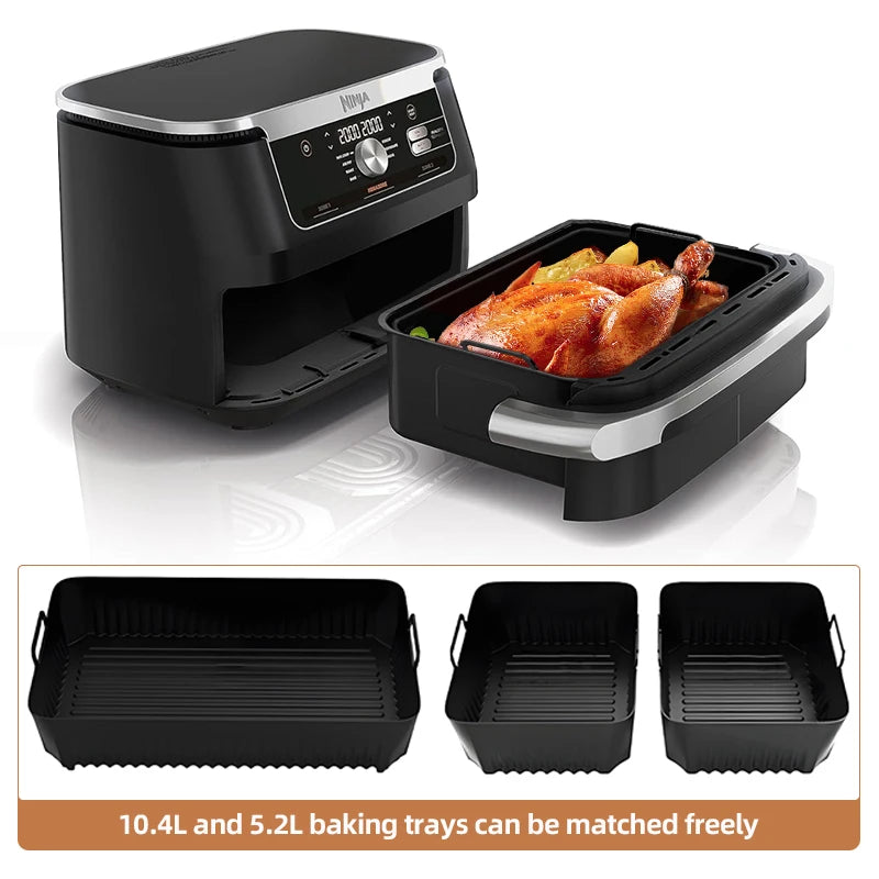 Reusable Silicone Air Fryer Liner for Ninja AF500 - Non-Stick, Easy Clean