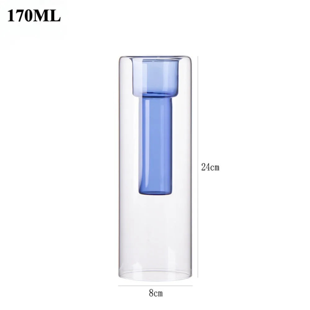 Elegant Glass Hydroponic Vase - Modern Home Decor for Plants