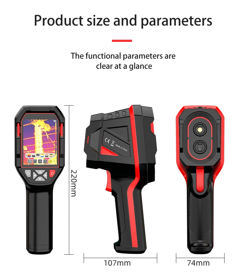 HABOTEST HT821A Rugged Rechargeable Thermal Camera | Wide Range Imaging