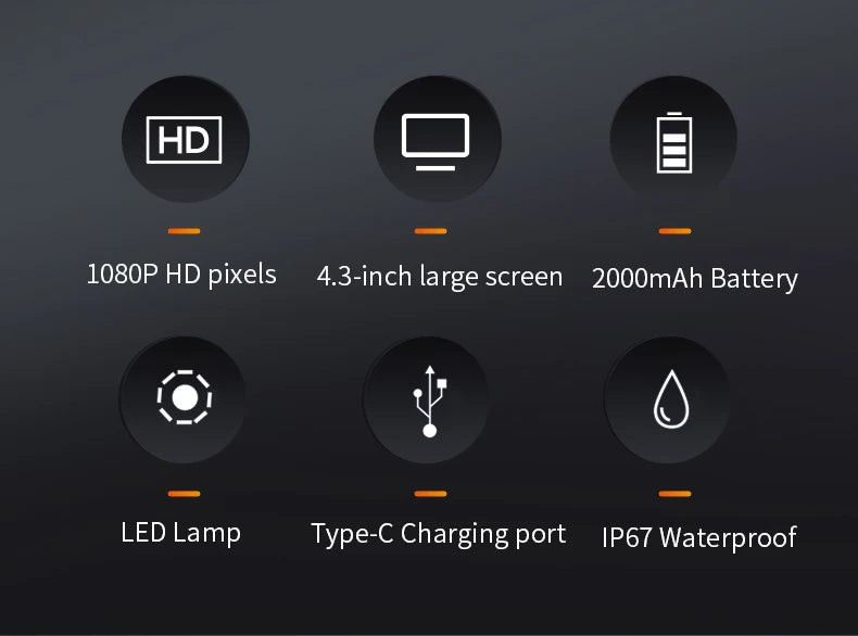 1080p Dual Lens Car Borescope - Automotive Inspection Endoscope Camera