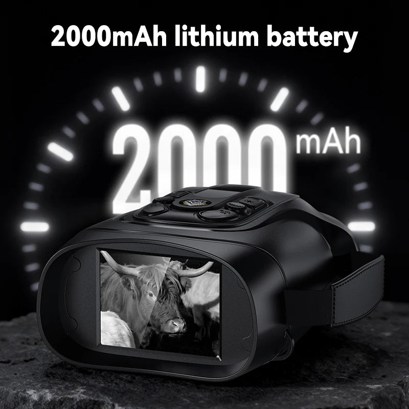 10X Digital Night Vision Binoculars Goggles - 5W IR 800M Full Dark Video