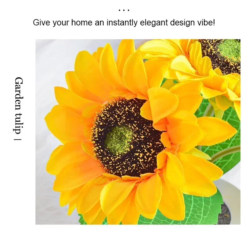 Vabena Rechargeable Sunflower LED Accent Light | Ambient Decor