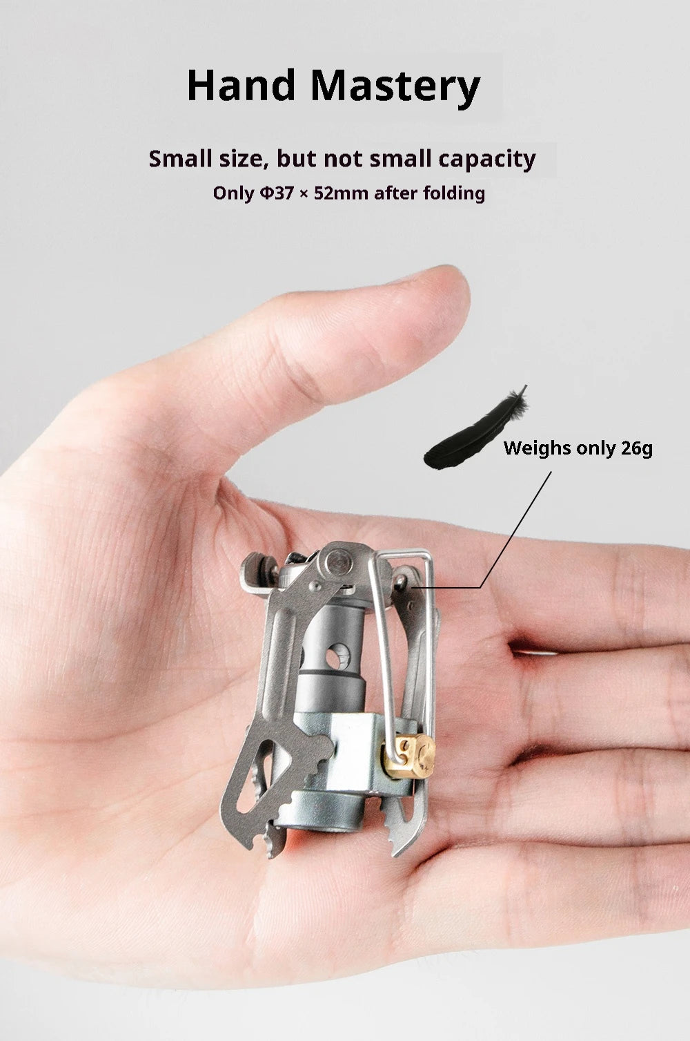 BRS-3000T Mini Titanium Camping Gas Stove - Ultra-Light & Portable Survival Burner