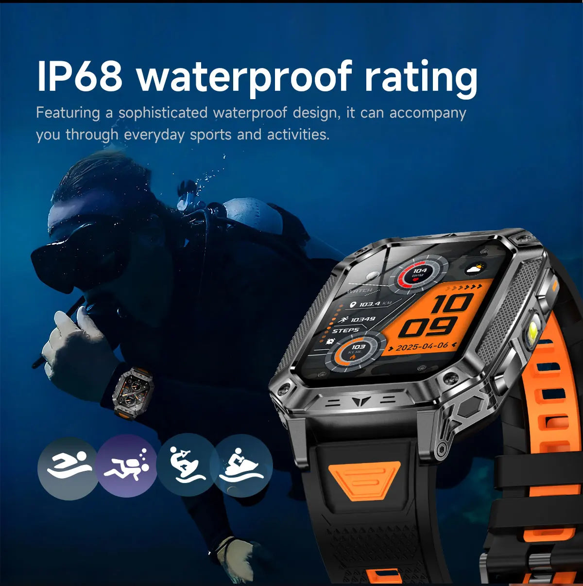 Apex Outdoor Smartwatch | GPS, Flashlight, AMOLED, 10ATM - Your Ultimate Adventure Companion