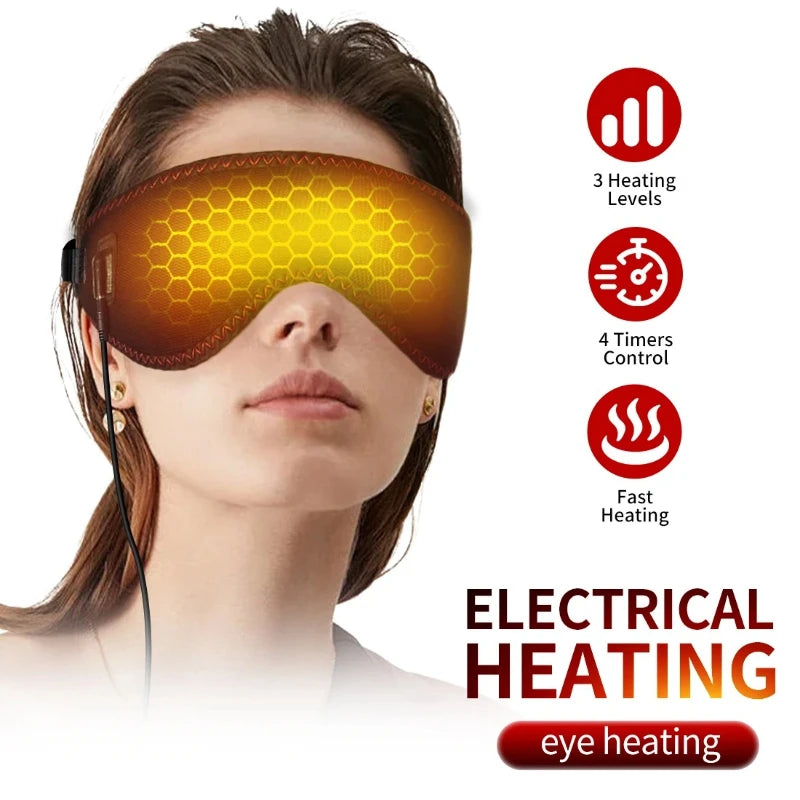 Vabena Heated Eye Mask for Dry Eyes - 3 Heat Levels & Hot Compress