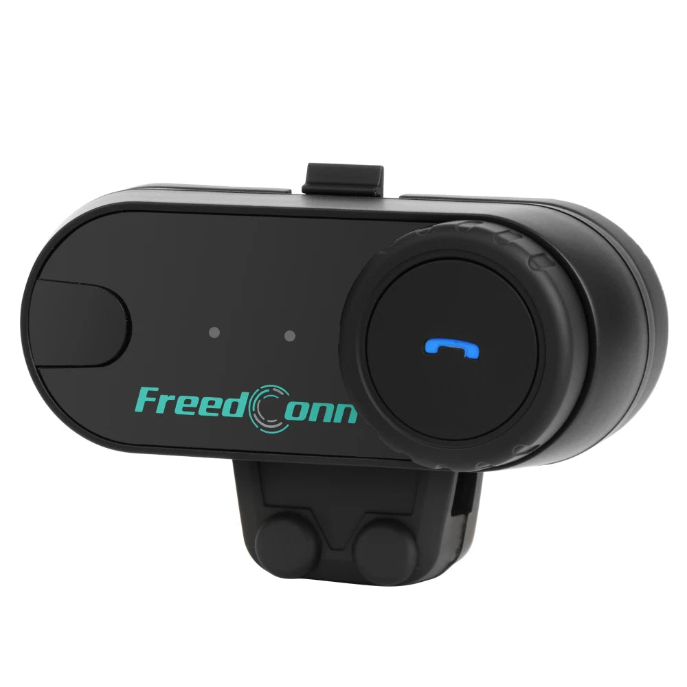 Freedconn T-Com VB Bluetooth Intercom | 6-Rider Motorcycle Headset & FM