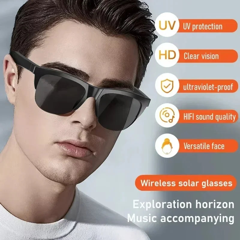 DIXSG Smart Sunglasses with Bluetooth Audio & Blue Light Protection