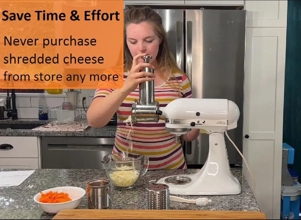 KitchenAid Stand Mixer Slicer Shredder | Stainless Steel Salad Maker