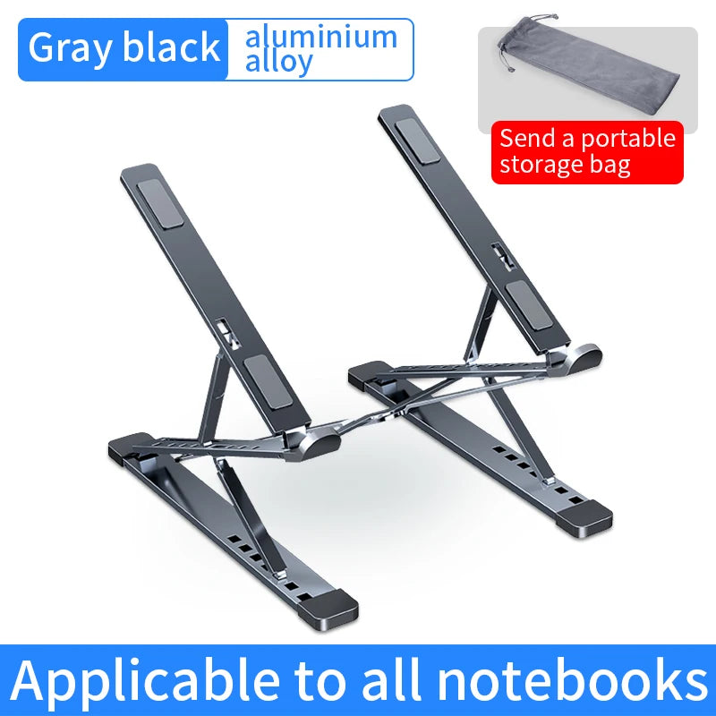 YYLMONE N8 Aluminum Ergonomic Laptop Stand - Portable & Adjustable