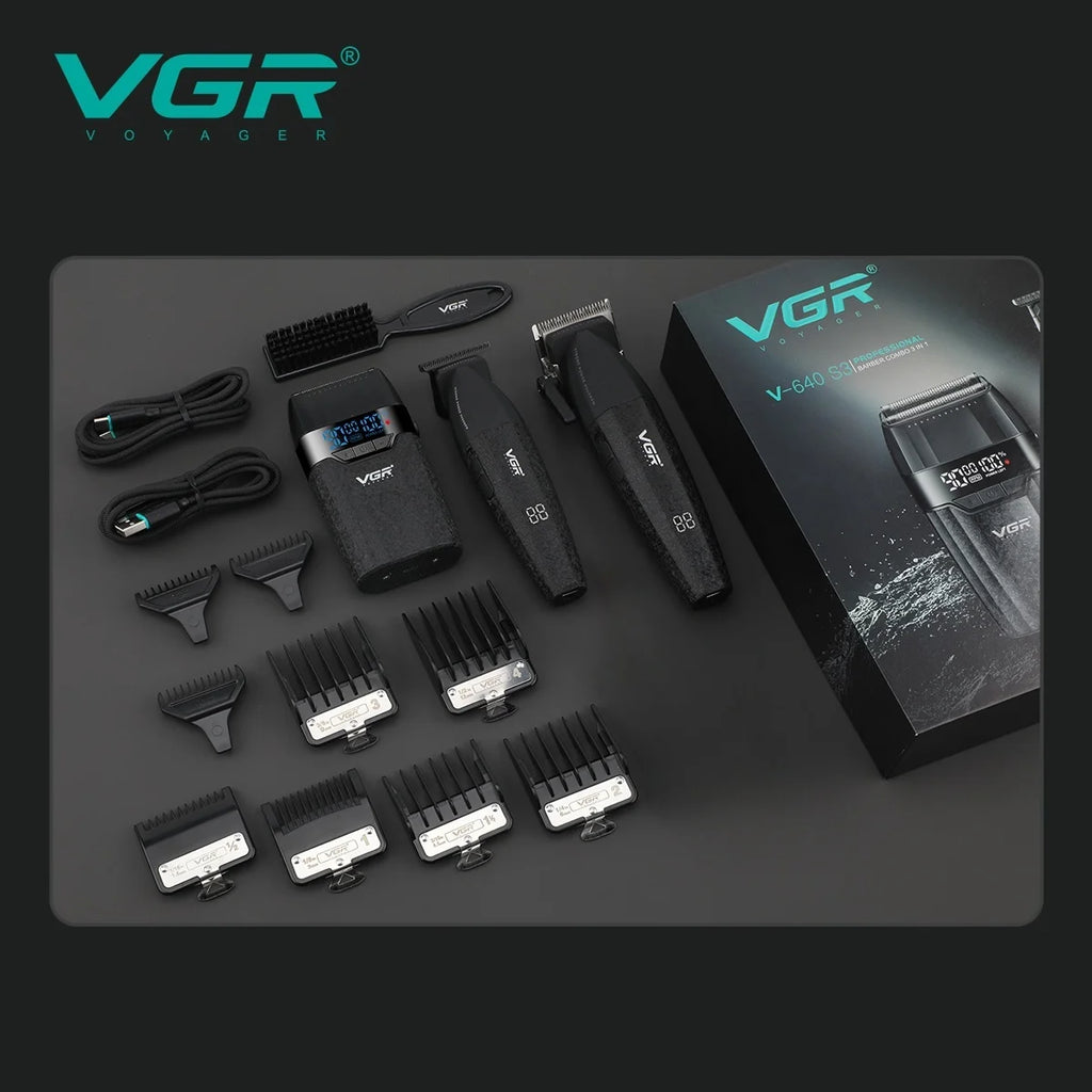 VGR Professional Cordless Hair Trimmer - Electric Clippers