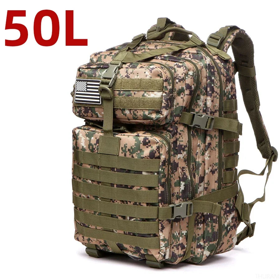 Thuram 1000D Waterproof Tactical Rucksack for Hiking & Camping