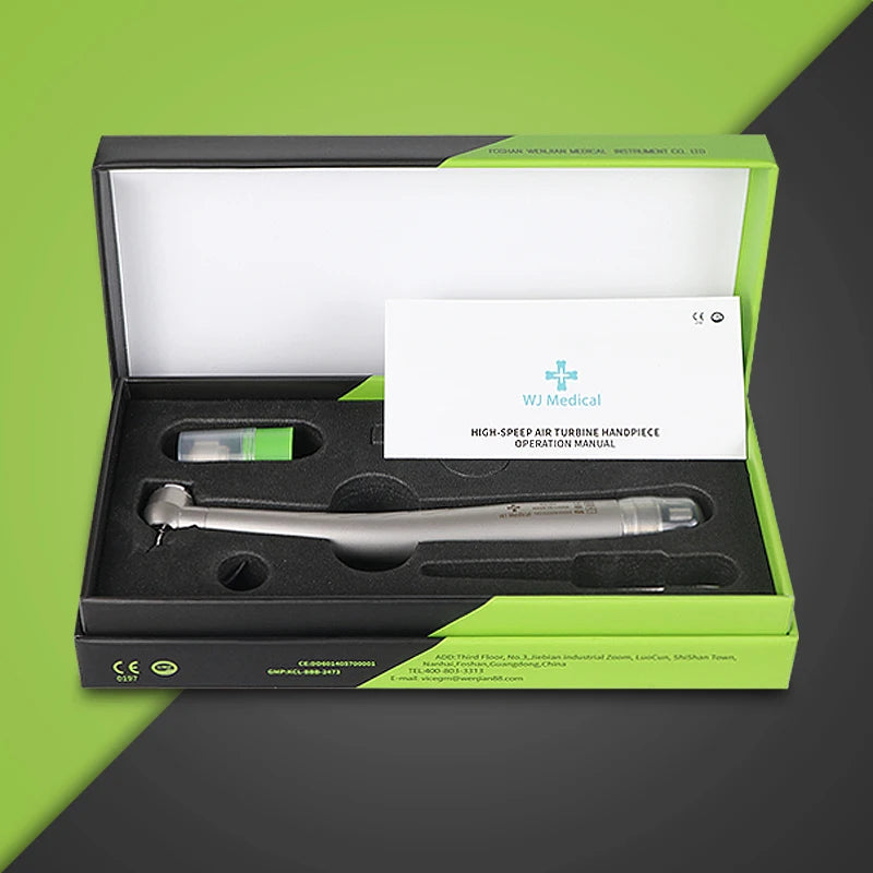 Vabena LED High-Speed Dental Handpiece | E-Generator Push Button Turbine