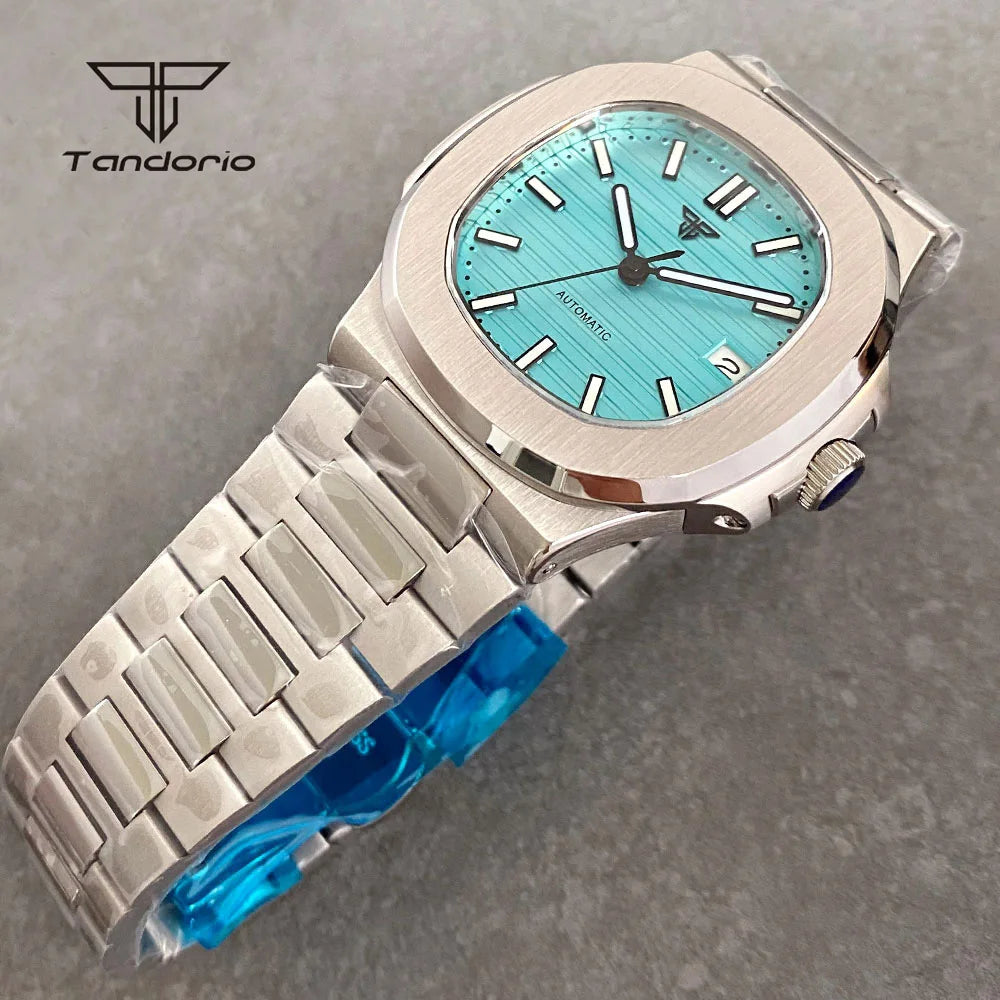 Tandorio Square Automatic Watch - Sapphire, Lume, NH35