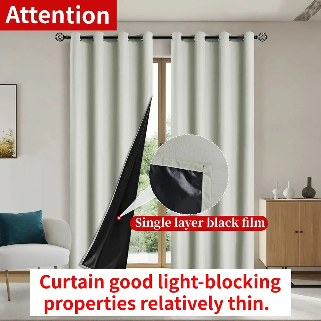 Modern 100% Blackout Curtains | Total Room Darkening & Privacy