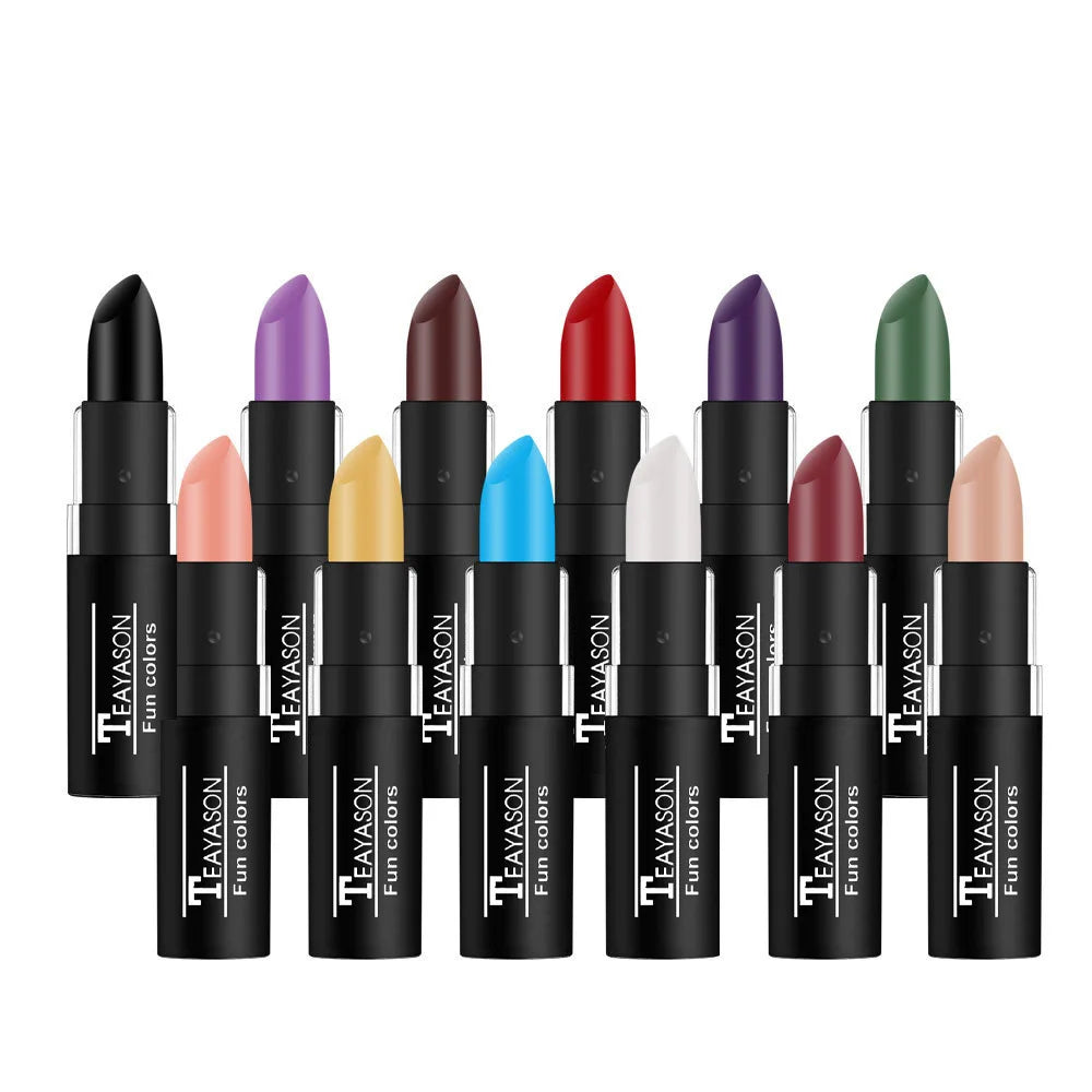 12 Colors Waterproof Matte Lipstick Set - Long Lasting Lip Gloss