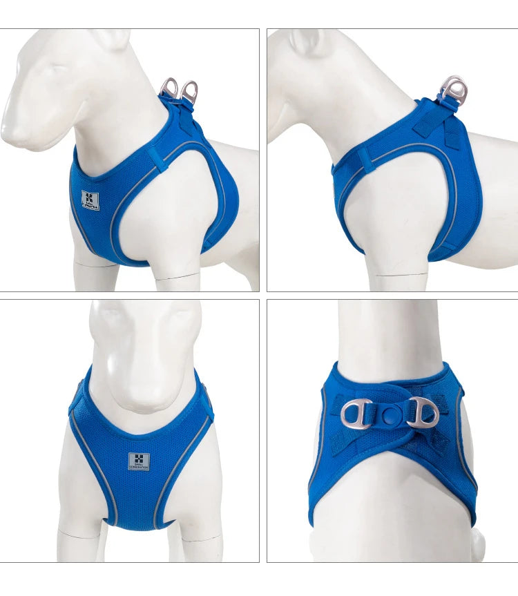 Dog Harness Leash Set - Adjustable, Reflective for Small to Medium Pets