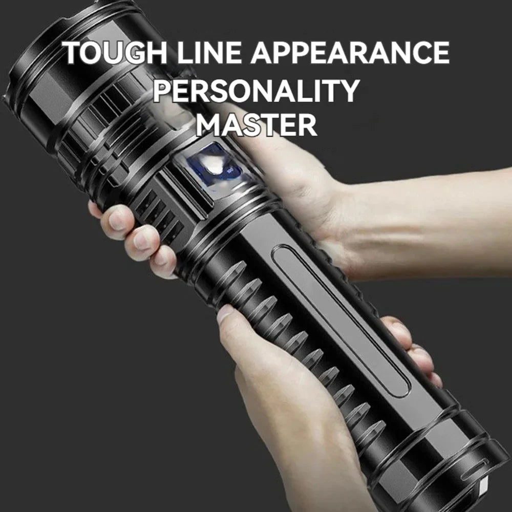 Vabena 10000LM Tactical LED Flashlight | 15000mAh Rechargeable 4km Spotlight