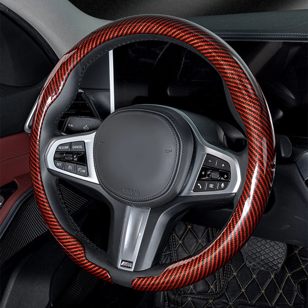 Universal Non-Slip Breathable Steering Wheel Cover 36-38cm