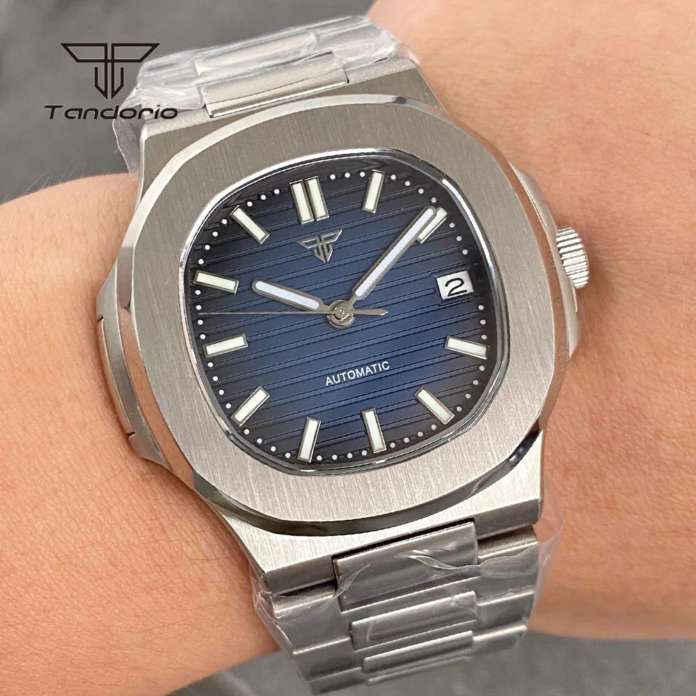 Tandorio Square Automatic Watch - Sapphire, Lume, NH35