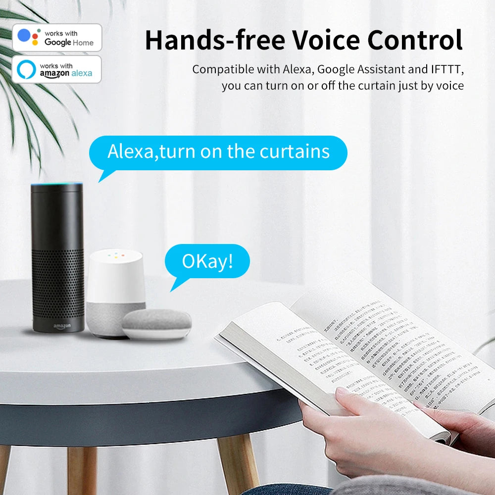 Tuya Smart Shutter & Curtain Motor - Automated Blinds Control