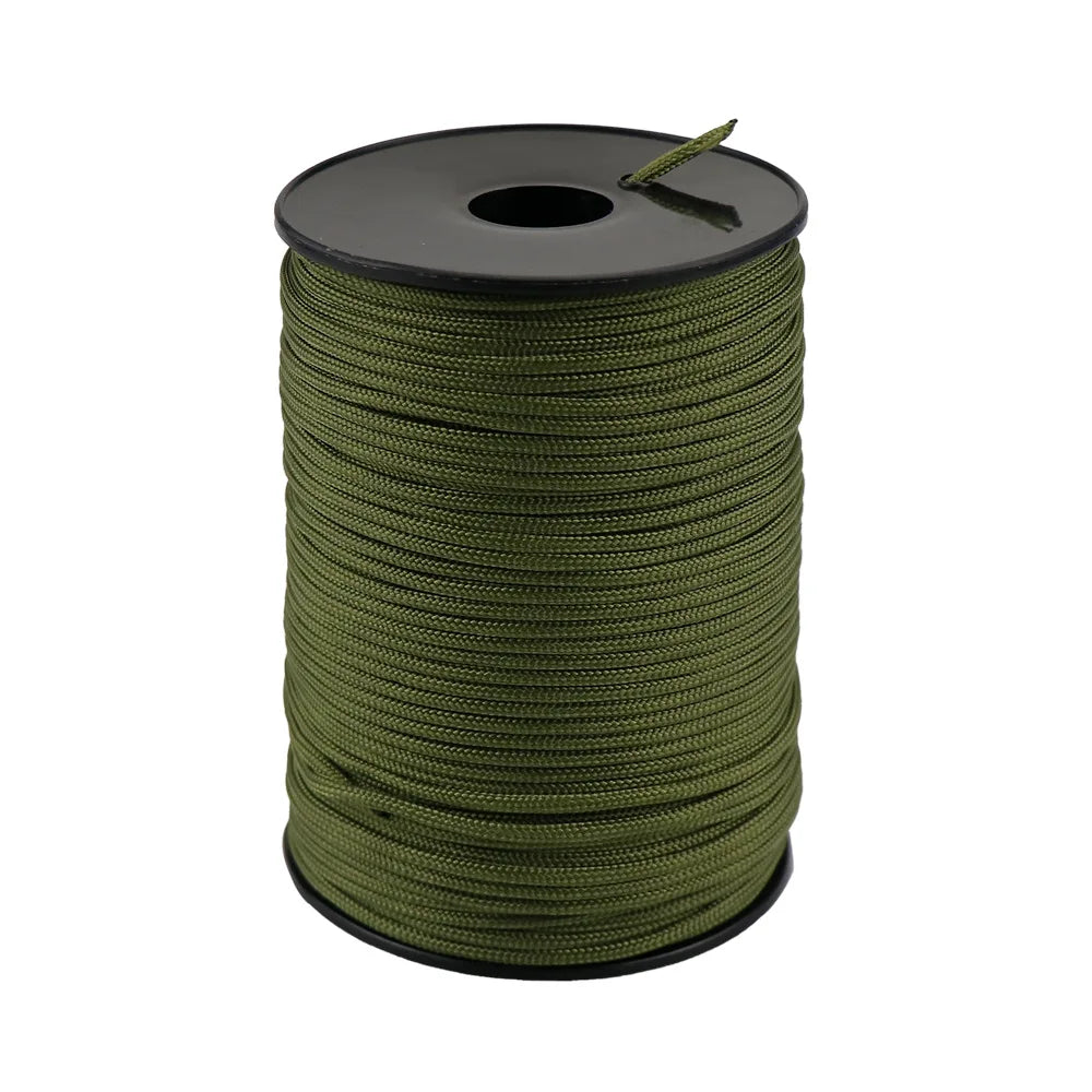Vabena 100M 3mm 5-Core Paracord Survival Rope - Camping Tent Lanyard