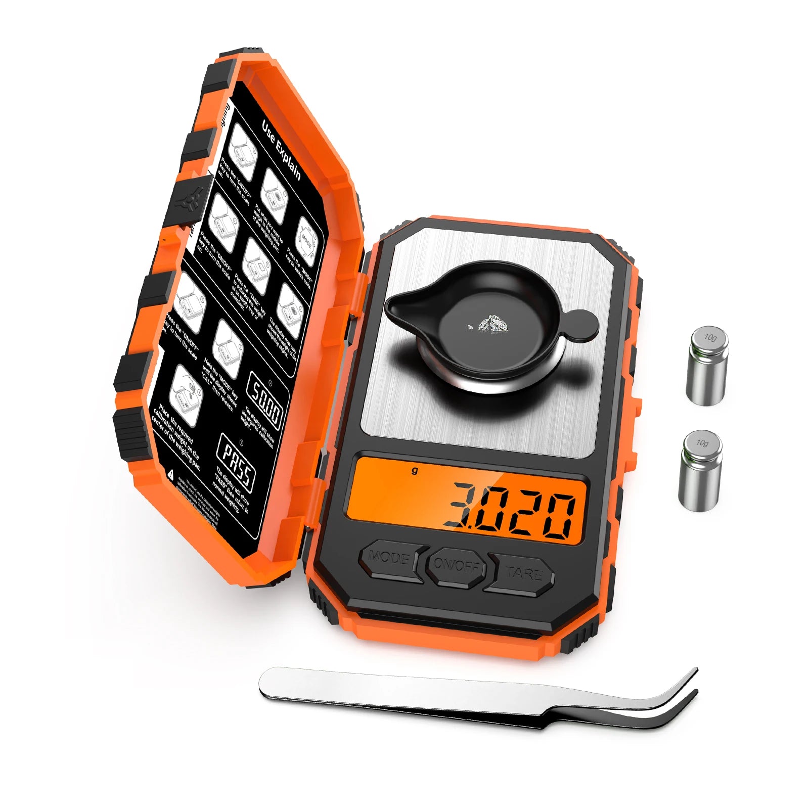 Brifit 0.001g/50g Digital Milligram Scale | High Precision Weight & Calibration