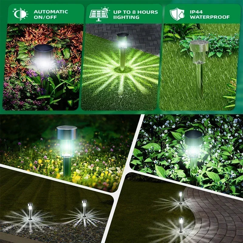 Vabena Solar Garden Lights Outdoor - Waterproof LED Landscape Pathway Lamps (10/20/30 Pcs)