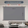 XIAOHUI Anti-light HD Projector Screen 16:9 - No-hole Wall Mount - Home Theater (60-133in)