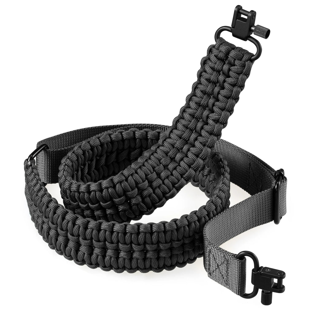 Two-Point Paracord Sling with Swivel - Non-Slip & Adjustable Gear Carrier