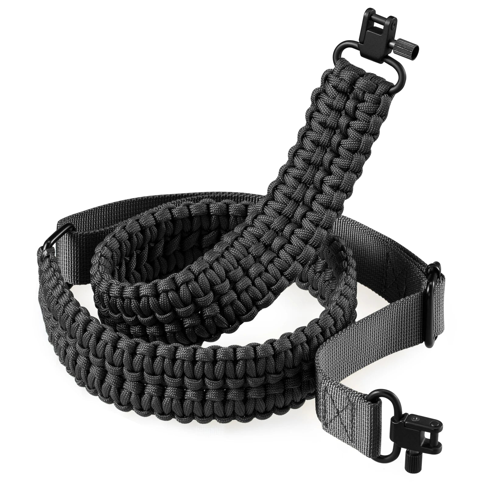 Two-Point Paracord Sling with Swivel - Non-Slip & Adjustable Gear Carrier