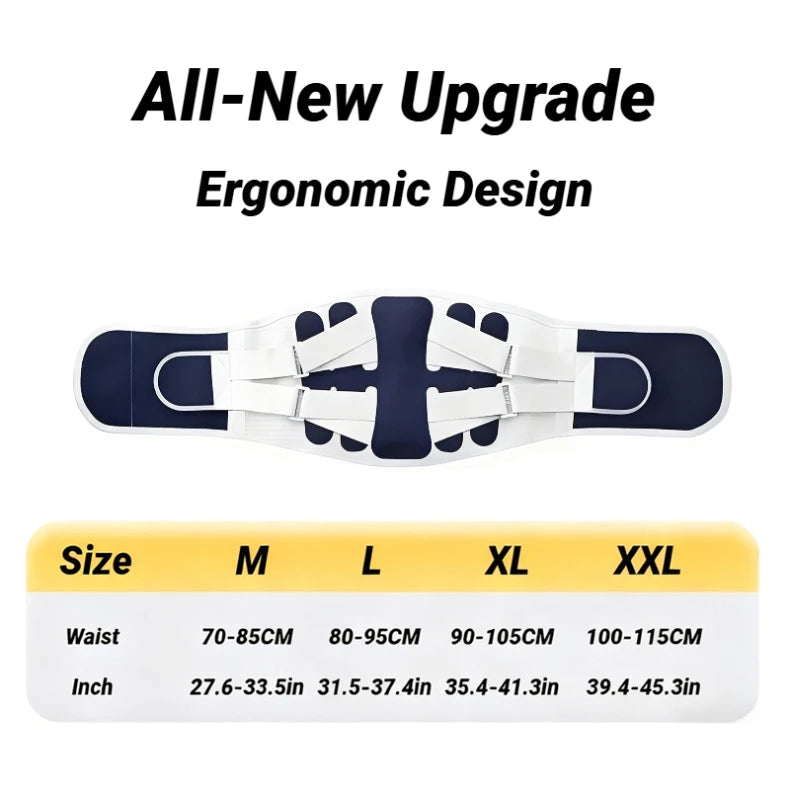 Back Brace Support Belt for Lower Back Pain Relief | Adjustable Lumbar Waist Support