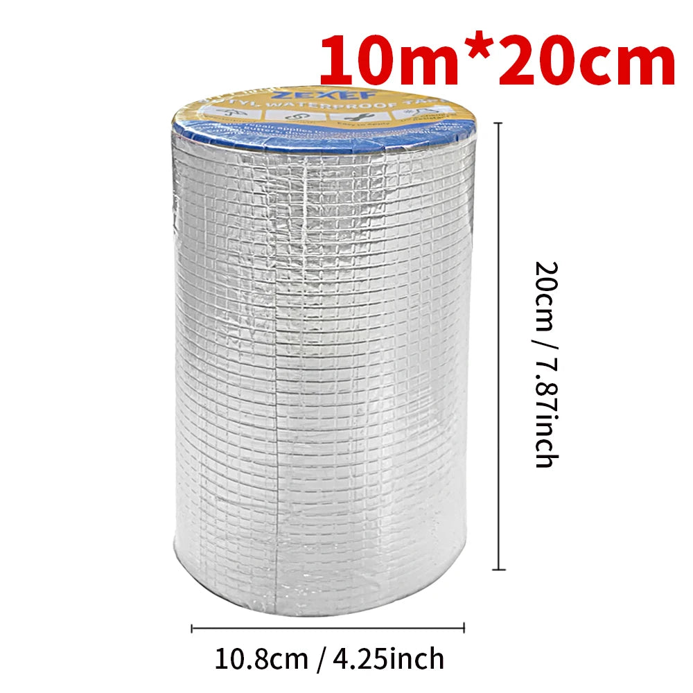 Waterproof Aluminum Butyl Tape - High Temp Roof & Wall Repair Sealant