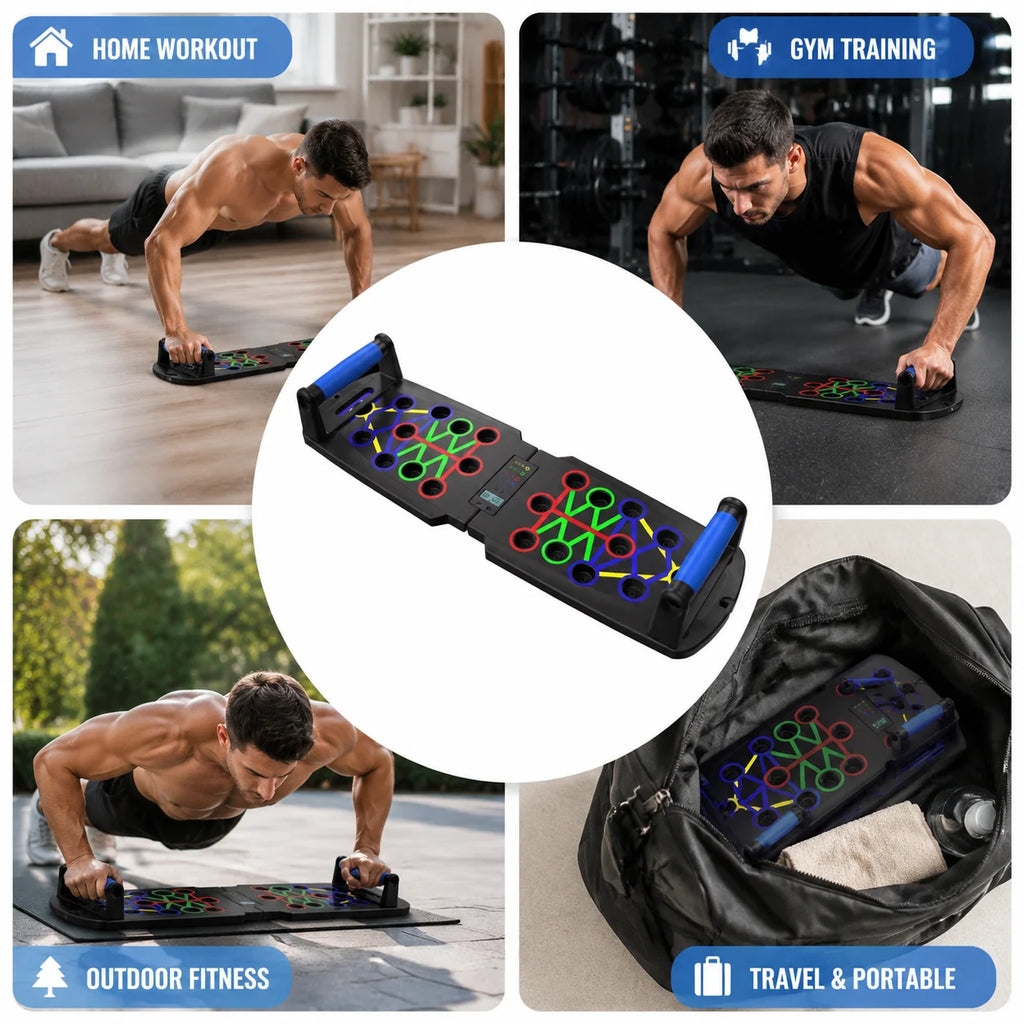 Portable Push-up Board Set | Home Gym Fitness Equipment for Full Body Workout