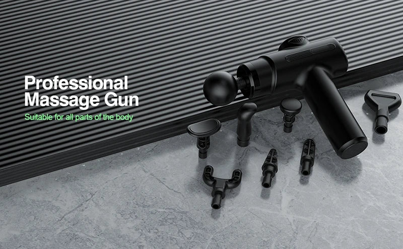Electric Deep Tissue Massage Gun - 8 Heads, Portable Muscle Recovery Device