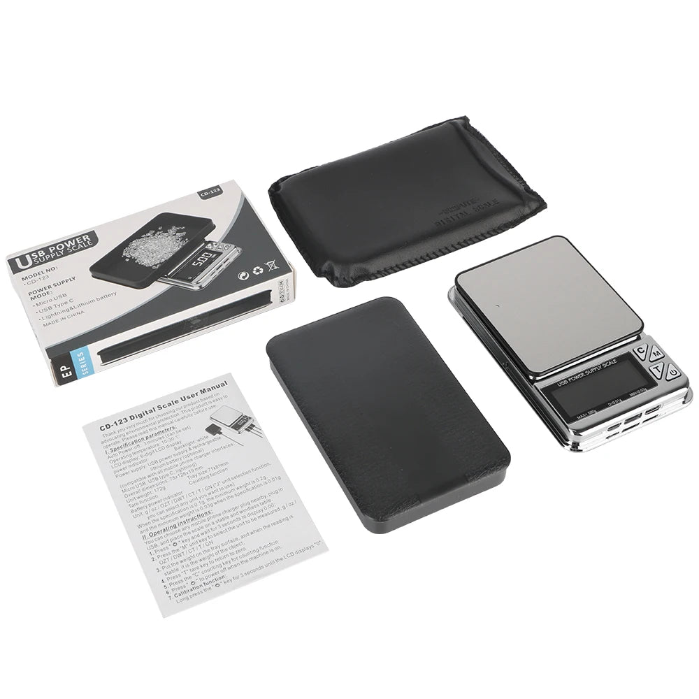 Vabena High Precision Digital Pocket Scale - 500g/0.01g
