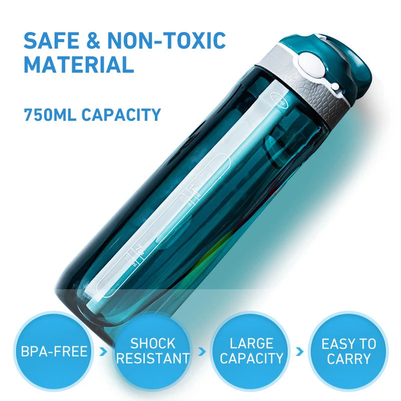 Vabena 750ML Outdoor Water Filter Survival Bottle | Emergency Purification Straw