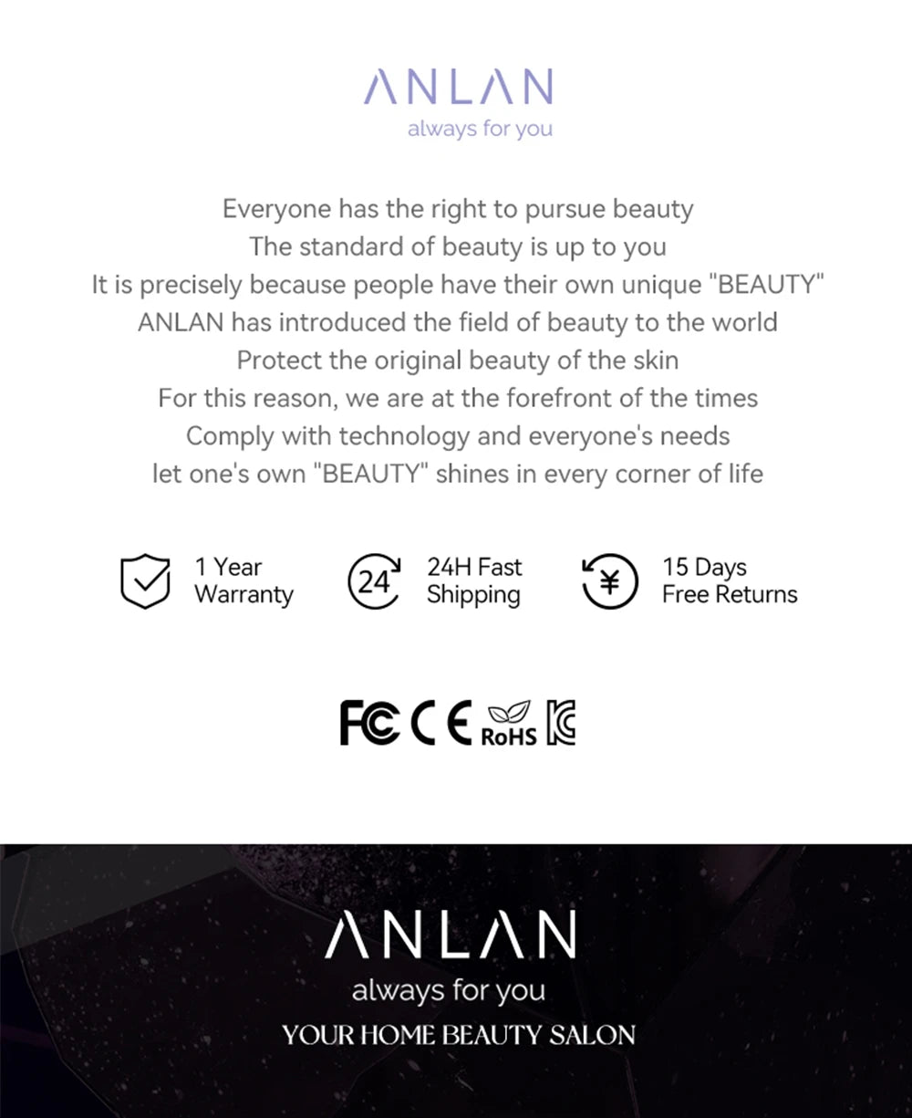ANLAN Facial Massager Pro | Microcurrent Face Lifting & Anti-aging Device