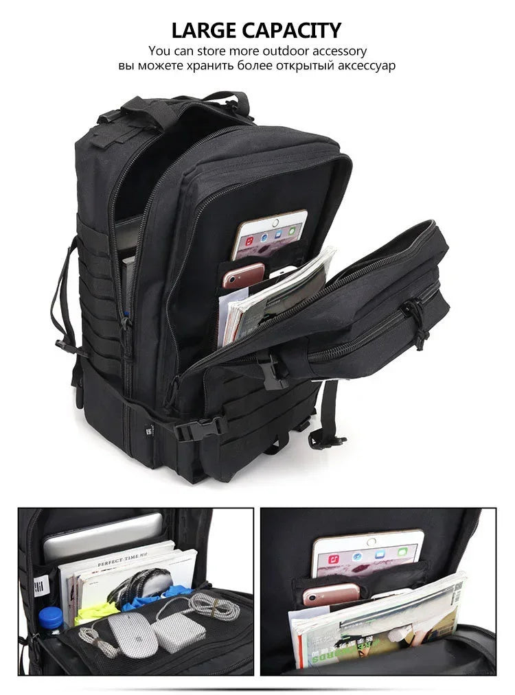 ReFire Gear 50L Tactical Assault Pack - Durable Military Backpack