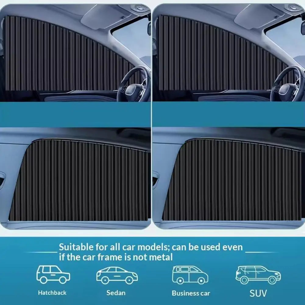 Car Window Sun Shade - Telescopic UV Heat Shield | 2/4 Pcs for Sedans & SUVs