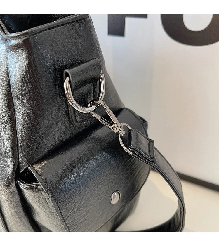 Vabena 2026 Soft Interior Shoulder Bags - High Quality Contrasting PU Handbags