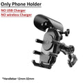Motorcycle Phone Holder & Fast Charger - Wireless, USB, Type C | Shockproof Bike Mount