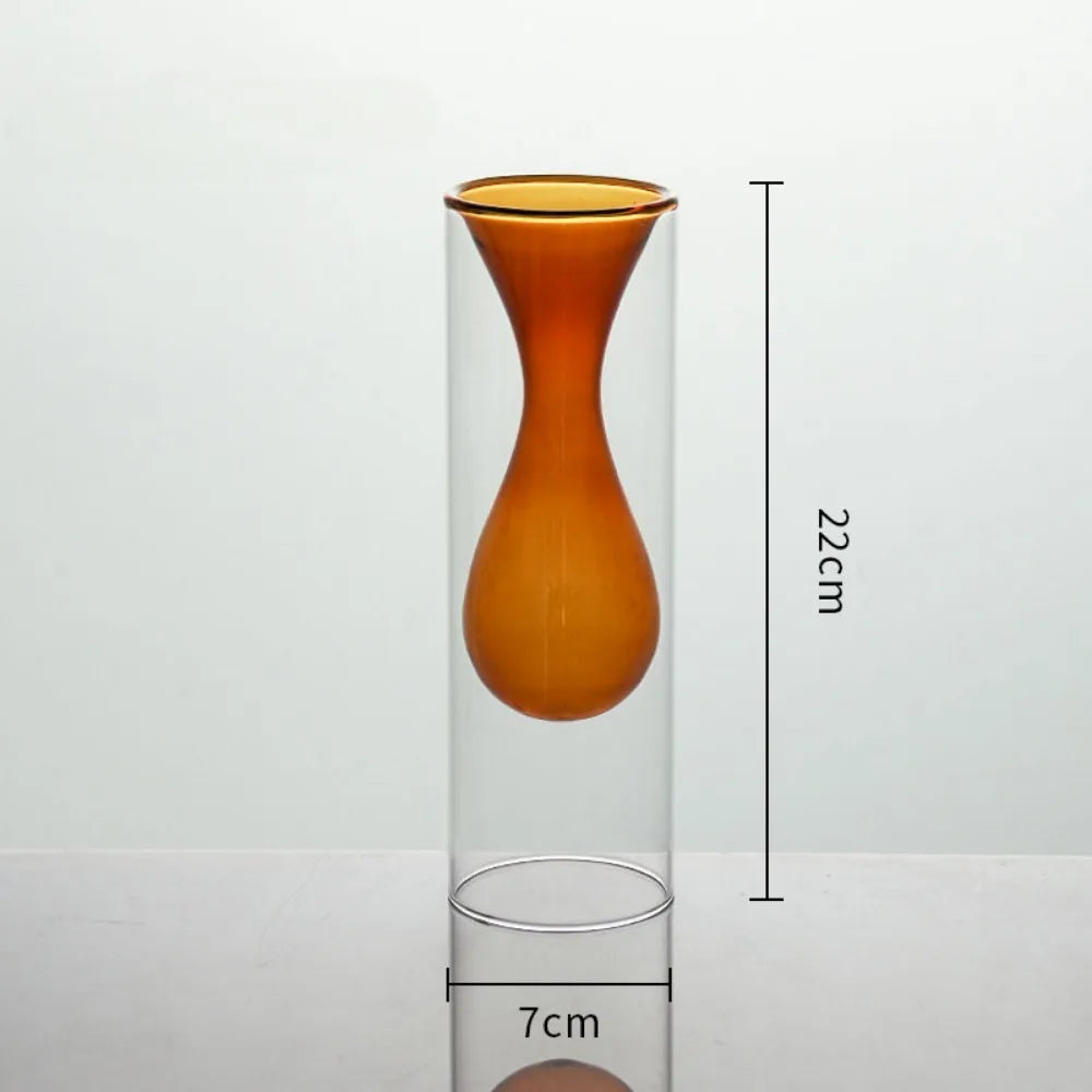 Elegant Glass Hydroponic Vases - Modern Wedding & Home Decor