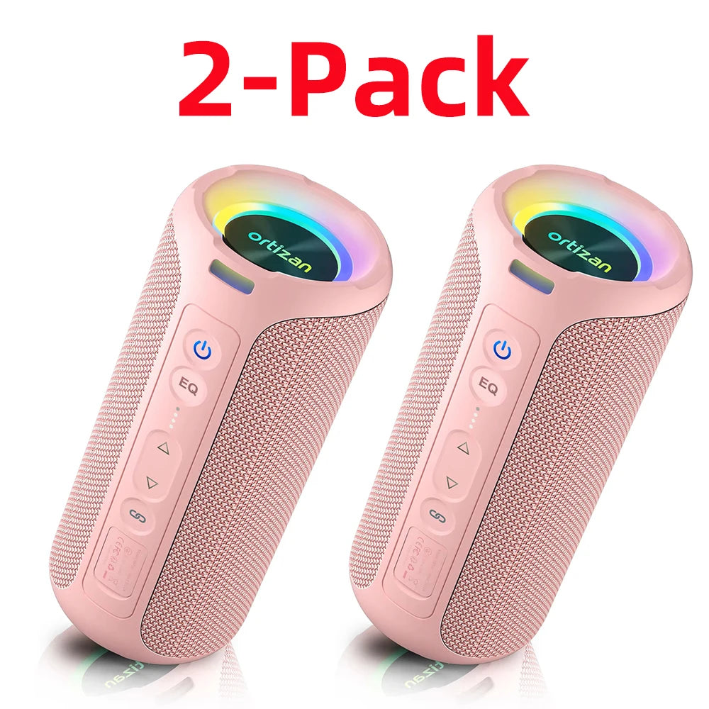 Ortizan 40W Enhanced Bass IP7 Waterproof Outdoor Bluetooth Speaker