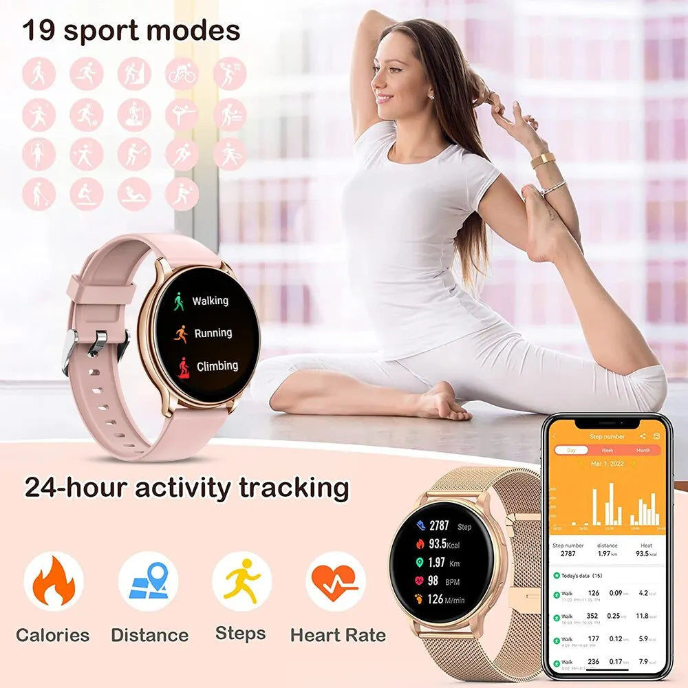 MEVADEN Bluetooth Call Smart Watch - Custom Dial, Fitness Tracker Y22