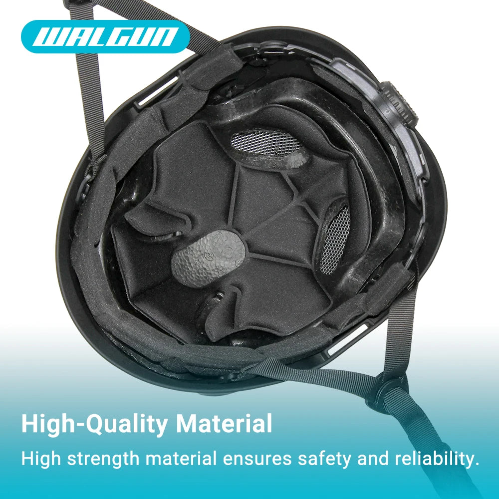 WALGUN K202 Safety Helmet | Work at Height PPE with Goggles, Visor & Ear Protection