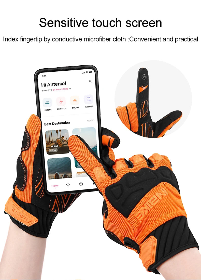 INBIKE Men's Touchscreen Cycling & Motorcycle Gloves